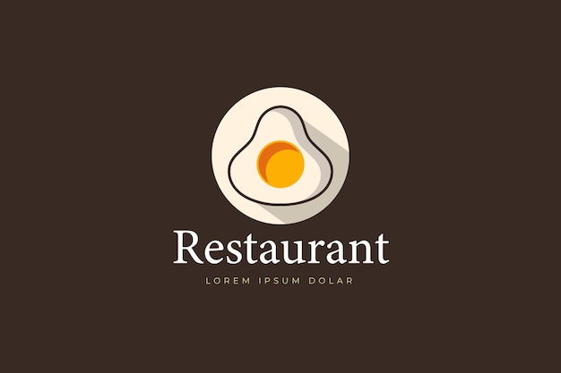 Egg logo restaurant template design