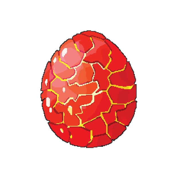 Vector egg pixel art