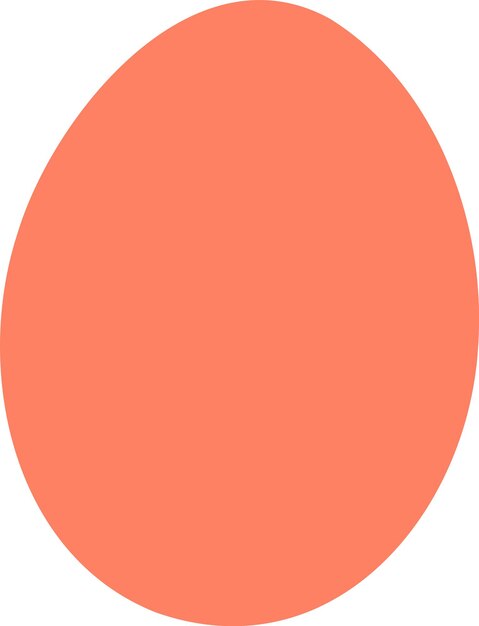 Vector egg shape silhouette