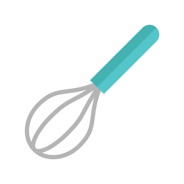 Eggbeater icon in flat color style