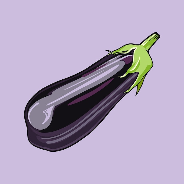 Vector eggplant art