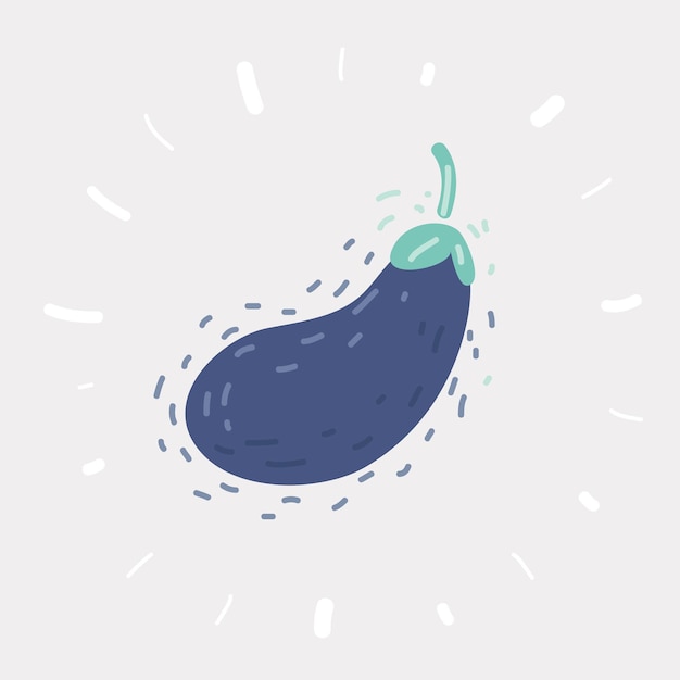 Eggplant icon isolated on white background