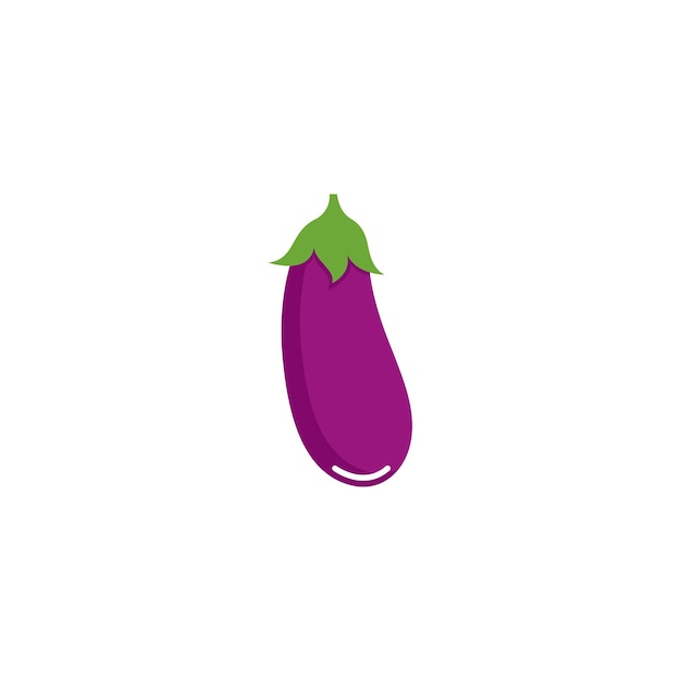 Eggplant logo vector icon illustration