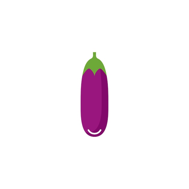 Eggplant logo vector icon illustration