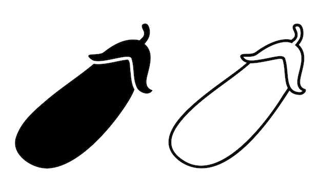 Eggplant vector icon