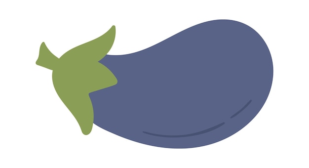 Eggplant vegetable icon Vector illustration