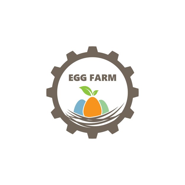 Eggs farm icon vector icon illustration