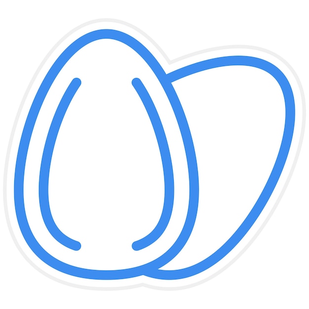 Vector eggs icon style