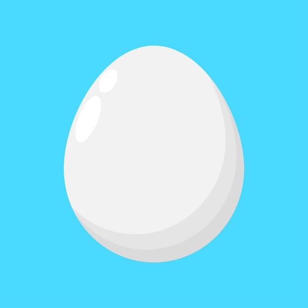 Вектор Яйца очищены забавный мультфильм милое куриное яйцо концепция здорового питания икона комического персонажа изолирована