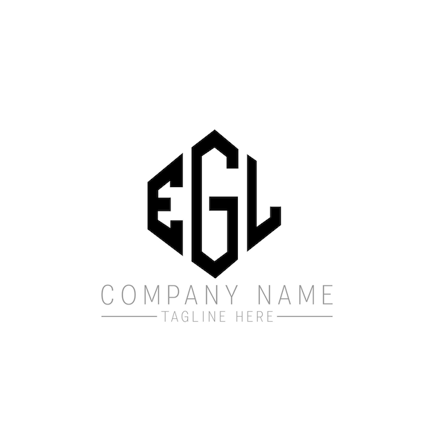 EGL letter logo ontwerp met veelhoek vorm EGL veelhoek en kubus vorm logo ontwerp EGL zeshoek vector logo sjabloon witte en zwarte kleuren EGL monogram bedrijf en vastgoed logo