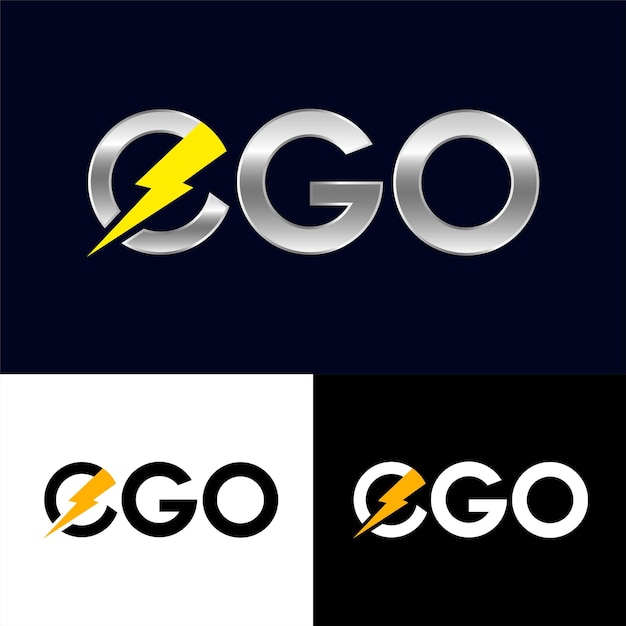 Vector ego letter logo