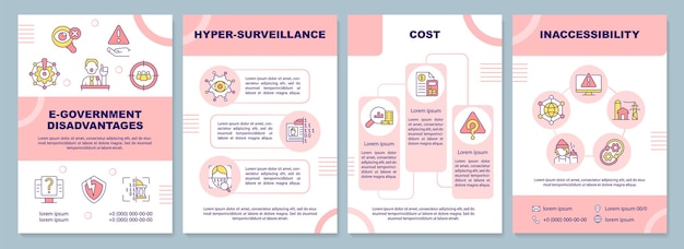 Egovernment disadvantages brochure template