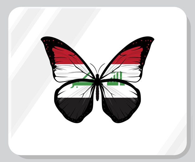 Vector egypt butterfly pride flag icon