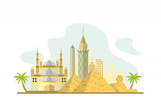 Egypt Famous Landmarks background