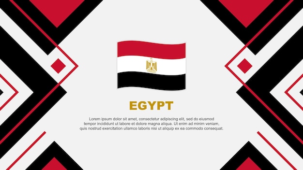 ベクトル エジプト国旗 アブストラクト 背景デザイン テンプレート エジプト独立記念日 バナー 壁紙 ベクトルイラスト エジプトイラスト