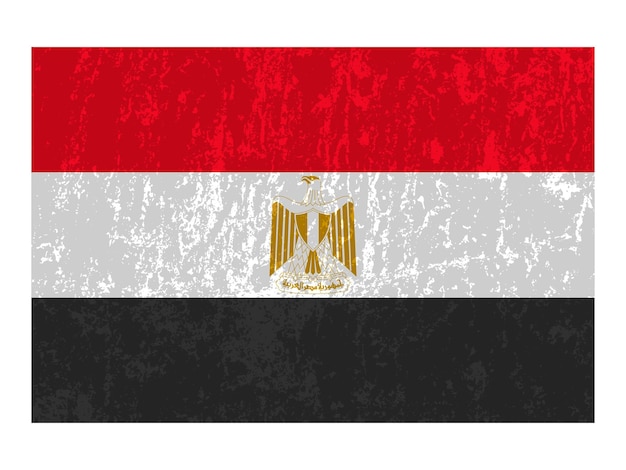 Vector egypt flag official colors and proportion vector illustration