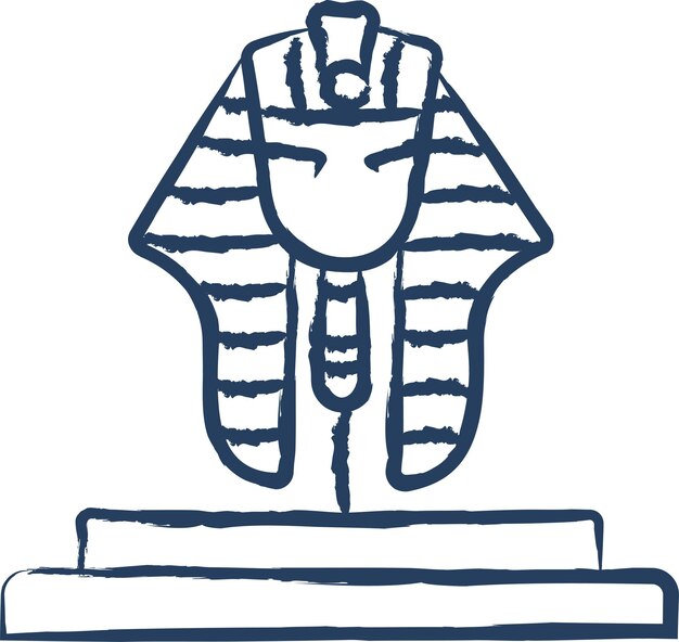 ベクトル エジプトの神 手描きのベクトルイラスト