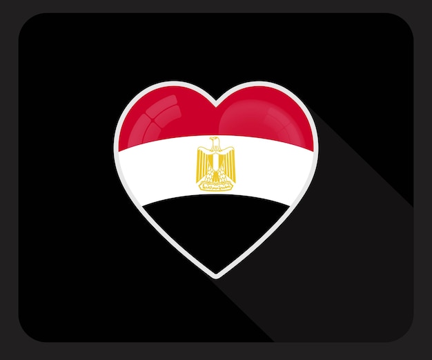 Vector egypt love pride flag icon