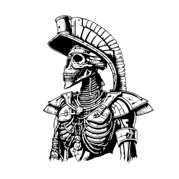 egypt mummy line art hand drawn illustration