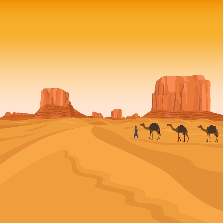 वेक्टर egypt sahara desert 