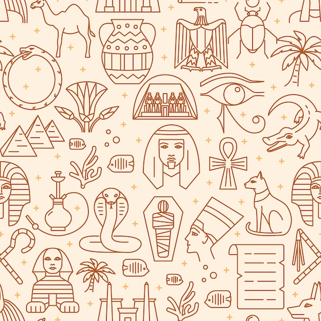 Egypt seamless pattern