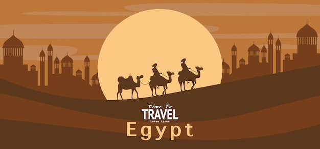 Egypt travel vacation  holiday wallpaper, banner, background