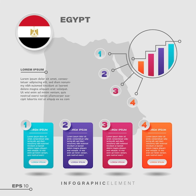 Egypte Grafiek Infographic Element