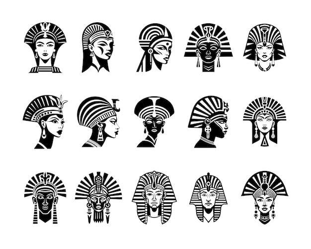 Egyptian illustration design collection