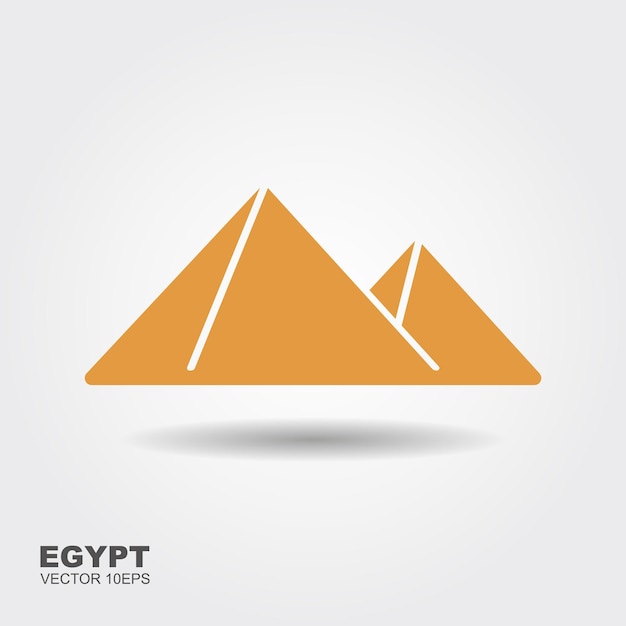 Дизайн векторной иконки египетских пирамид