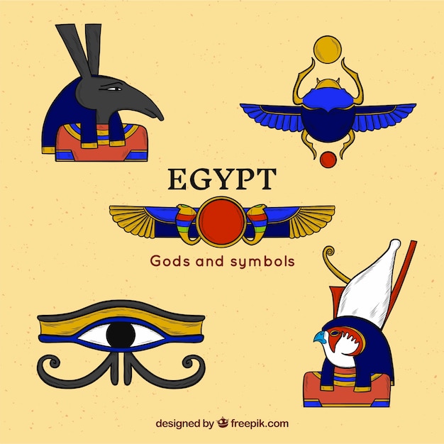 Vector egyptische goden-collectie