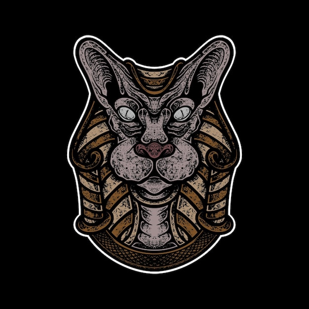 Vector egyptische sphinx illustraties