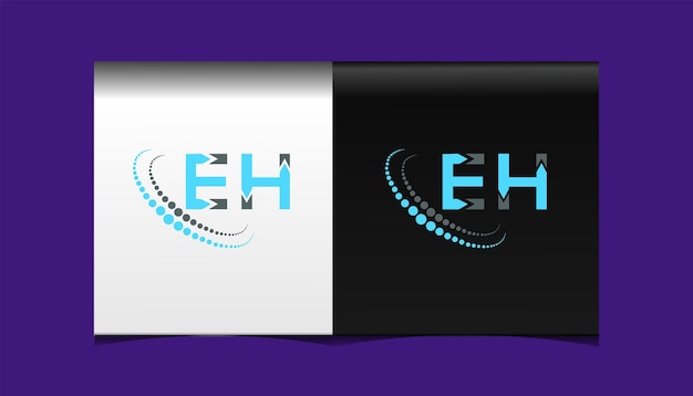 EH initial modern logo design vector icon template