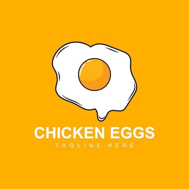 Ei logo ontwerpsjabloon Natuurvoeding Vector van eieren leggende dieren Line Art Design Logotype