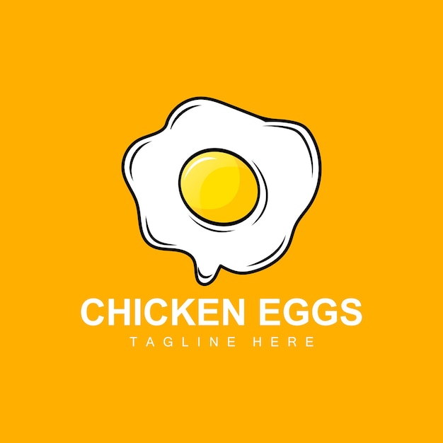 Ei logo ontwerpsjabloon Natuurvoeding Vector van eieren leggende dieren Line Art Design Logotype