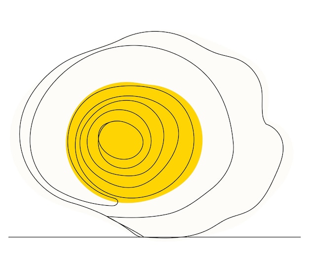 Ei tekenen door een ononderbroken lijn schets