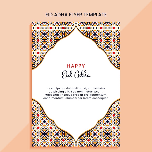 Eid adha flyer banner template