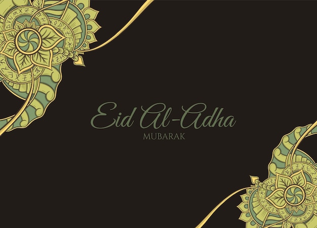 Vector eid adha minimal hand drawn style