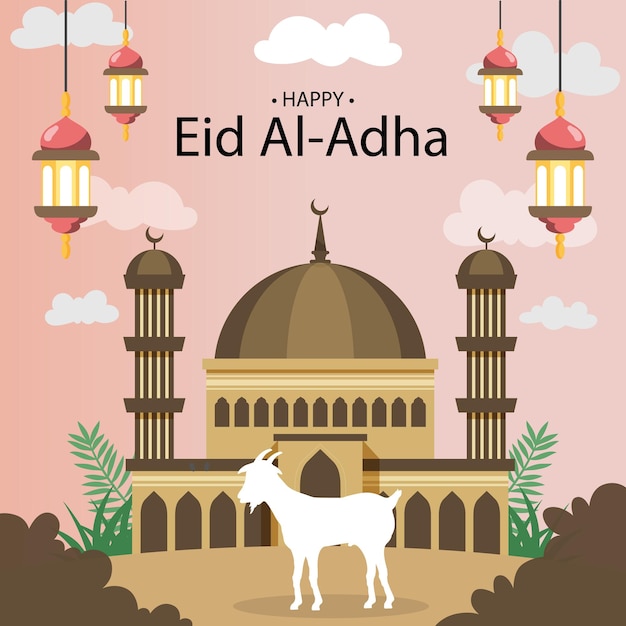 Eid Al Adha Background Fit for greeting card wallpaper and other