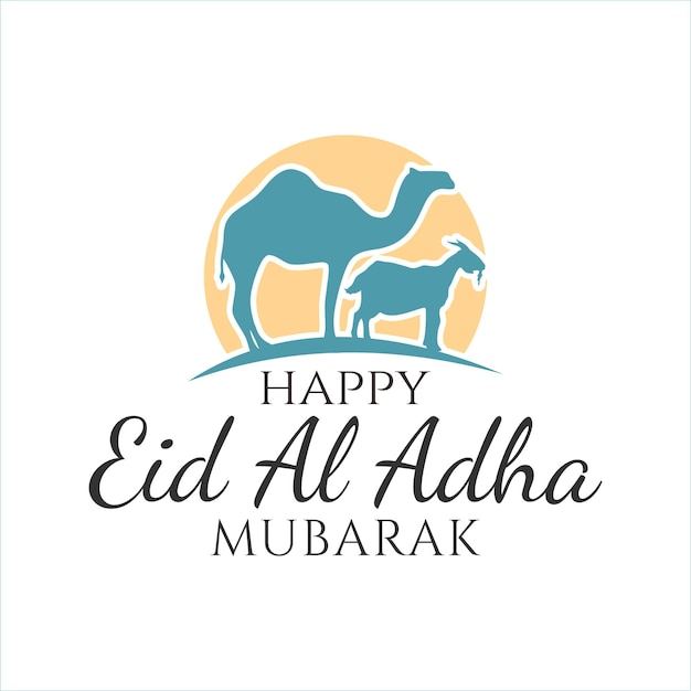 Eid al adha 인사말 카드 게시물 소셜 미디어 템플릿