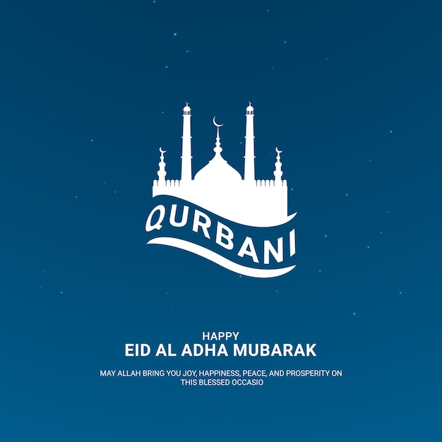 Eid al adha mubarak annunci creativi per i social media