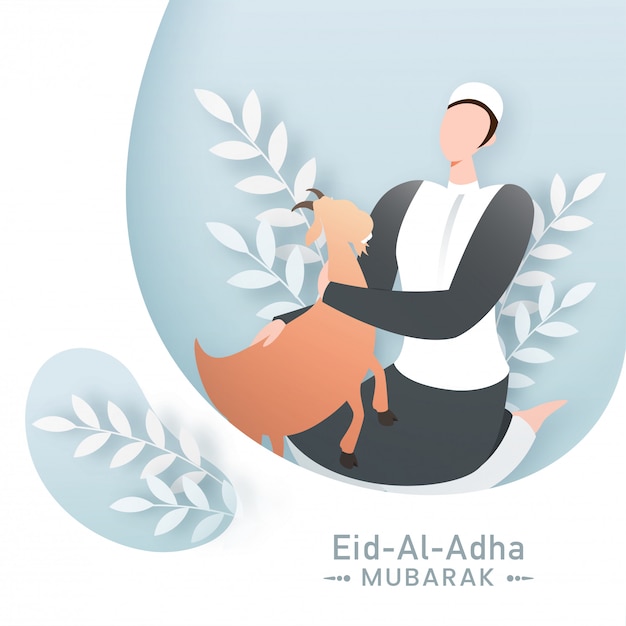 Illustrazione di eid-al-adha mubarak