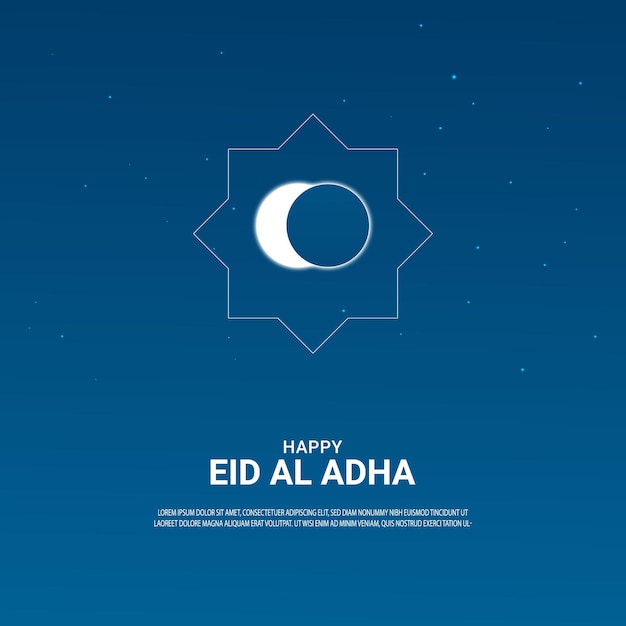 Modello di banner per social media del festival islamico di eid al adha mubarak vettore gratuito