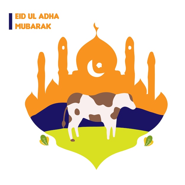 Eid al Adha Mubarak Islamic festival social media banner template