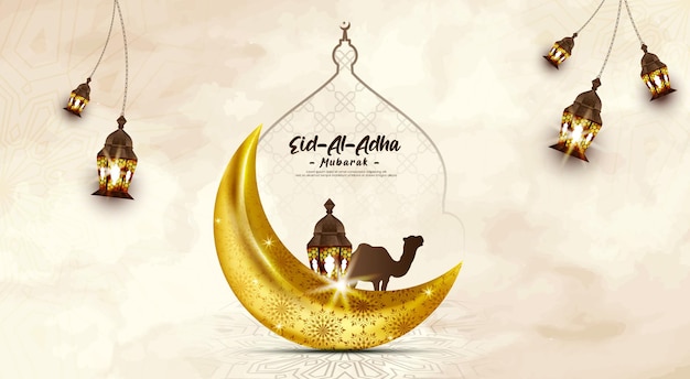 Eid al Adha Mubarak islamitische festivalbanner