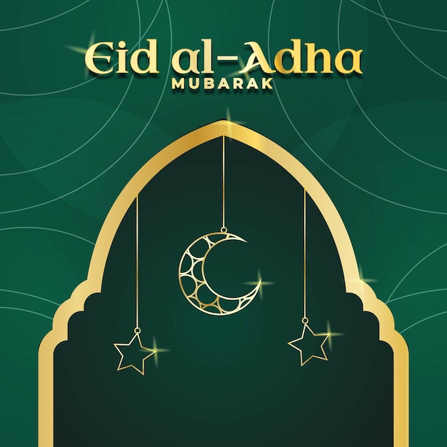 Vector eid al adha mubarak mubarak achtergrond