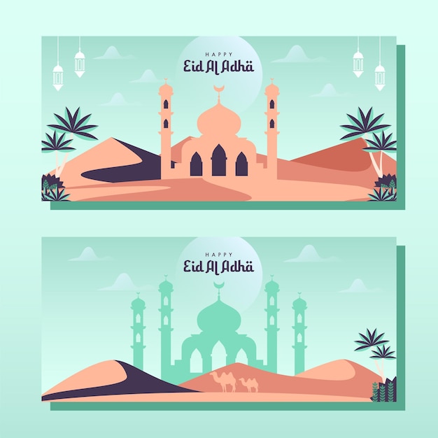 eid al adha mubarak social media post template