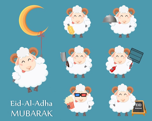 Eid al Adha Mubarak-wenskaart