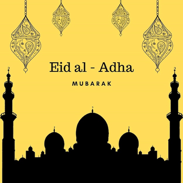 Vector eid al adha mubarak