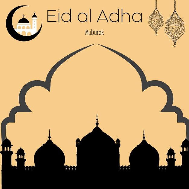 Vector eid al adha mubarak