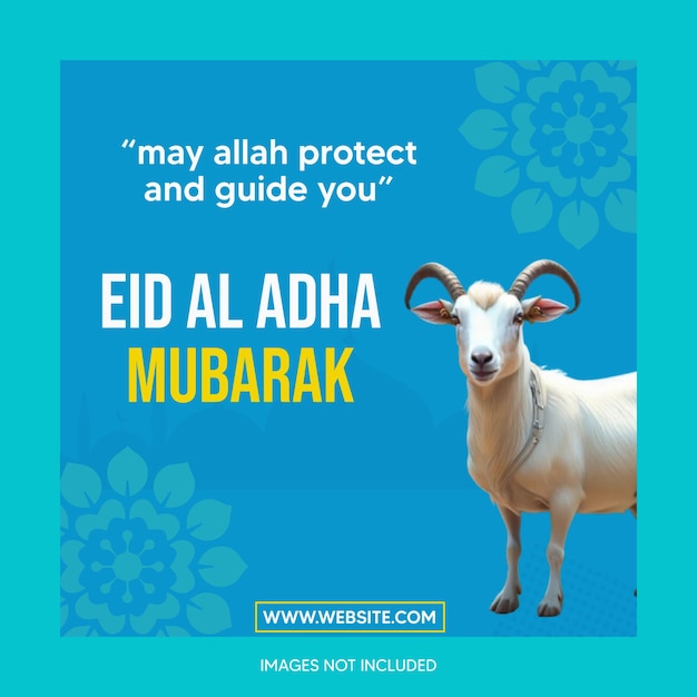 Vettore poster per l'eid al-adha